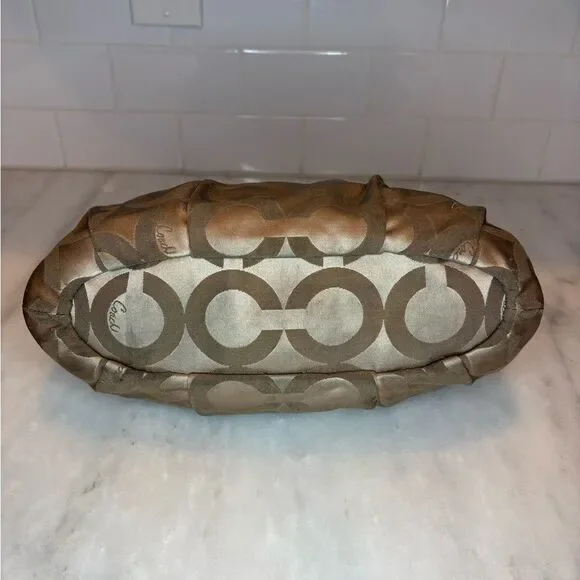 COACH Bag Purse Handbag Pocketbook Bag Madison Op Art Sophia Satchel #17693 - Picture 9 of 11